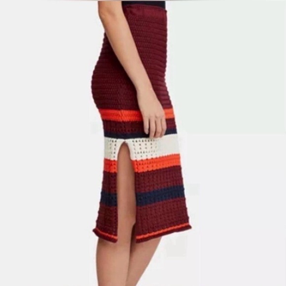 Free People Far from Here Crochet Midi Skirt - Picture 4 of 16